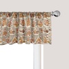 image:imageAmbesonne Leaf Window Valance Vintage Retro 60s Seem Banana Palm Tree Leaves Flowers Hibiscus Curtain Valance for Kitchen Bedroom Decor with Rod Pocket 54 X 18 Caramel BurgundyCinnamon and Beige