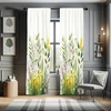 image:imageAmbesonne Leafy Art Window Curtains Pack of 2 Modern Scandi Leaves and Minimalist Flowers with Stripes Pastel Tone Lightweight Set with Rod Pocket 4 Panels of  28 x 95 Pale Seafoam MulticolorFern Green Pink White