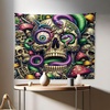image:imageAmbesonne Modern Tapestry Close up Gorilla Portrait with Orange Eyes Zoo Jungle Animal Wild Money Graphic Wide Wall Hanging for Bedroom Living Room Dorm 80 X 60 Grey MarigoldGreen Purple Pale Khaki