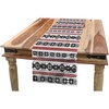 image:imageAmbesonne Nordic Table Runner Scandinavian Style Norwegian Ornamental Winter Motif Silhouettes Traditional Dining Room Kitchen Rectangular Runner 16 X 120 Black and White