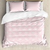 image:imageAmbesonne Pink Duvet Cover Set Minimalist Delicate Hearts Valentines Day Concept Romance Aura Neutral Art Decorative 3 Piece Bedding Set with 2 Pillow Shams California King Pale Rose Blush White