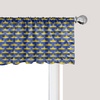 image:imageAmbesonne Tropical Window Valance Monochrome Pineapples with Abstract Zigzag Design on a Greyscale Background Curtain Valance for Kitchen Bedroom Decor with Rod Pocket 54 X 12 Black and WhiteMustard and Blue