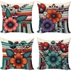 image:imageAmbesonne Yellow and Blue Throw Pillow Cushion Cover Abstract Polygon Style Fractal Gradient Geometric Background Art Decorative Rectangle Accent Pillow Case 26 X 16 Slate Blue MarigoldTeal Dark Pink and Violet