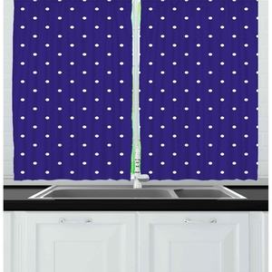 image:imageAmbesonne Abstract Kitchen Curtains Absurd Vector Smoky Wavy Floral Design Rainbow Alike Stripes and Lines Print Window Drapes 2 Panel Set for Kitchen Cafe Decor 55 x 39 White MulticolorPurple White