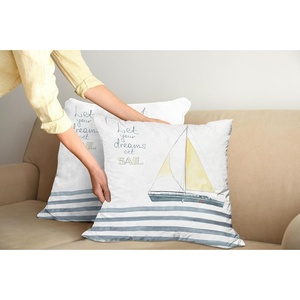 image:imageAmbesonne Animal Throw Pillow Cushion Cover Flamingos Print of Long Leged Love Birds Feathers Romance Brushstroke Splash Watercolor Decorative Square Accent Pillow Case 18 X 18 Pink Blue PurpleBlue White