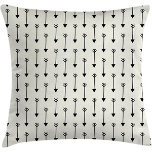 image:imageAmbesonne Antique Throw Pillow Cushion Cover Thai Culture Vector Abstract Background Flower Pattern Design Art Illustration Print Decorative Square Accent Pillow Case 24 X 24 RubyPale Beige Black
