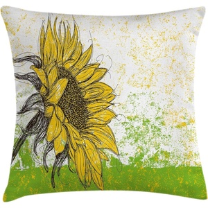 image:imageAmbesonne Antique Throw Pillow Cushion Cover Thai Culture Vector Abstract Background Flower Pattern Design Art Illustration Print Decorative Square Accent Pillow Case 24 X 24 RubyYellow Green