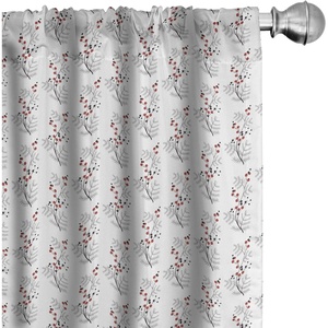 image:imageAmbesonne Birds and Nature Curtains Muted Tone Leafy Floral Huddles with Hummingbirds Urban Jungle Window Treatments 2 Panel Set for Living Room Bedroom Pair of  28 x 63 Blue Grey Dried RosePale Black