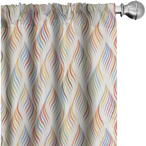 image:imageAmbesonne Birds and Nature Curtains Muted Tone Leafy Floral Huddles with Hummingbirds Urban Jungle Window Treatments 2 Panel Set for Living Room Bedroom Pair of  28 x 63 Blue Grey Dried RoseYellow Pink