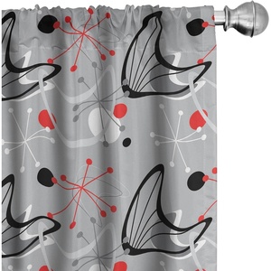 image:imageAmbesonne Birds and Nature Curtains Muted Tone Leafy Floral Huddles with Hummingbirds Urban Jungle Window Treatments 2 Panel Set for Living Room Bedroom Pair of  28 x 63 Blue Grey Dried RoseBlack Grey