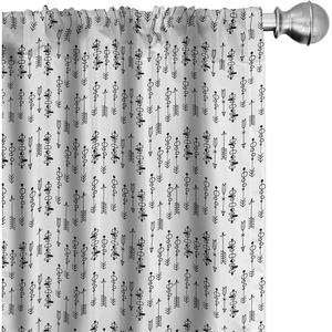 image:imageAmbesonne Birds and Nature Curtains Muted Tone Leafy Floral Huddles with Hummingbirds Urban Jungle Window Treatments 2 Panel Set for Living Room Bedroom Pair of  28 x 63 Blue Grey Dried RoseWhite Charcoal
