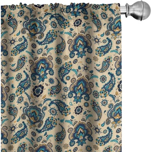 image:imageAmbesonne Birds and Nature Curtains Muted Tone Leafy Floral Huddles with Hummingbirds Urban Jungle Window Treatments 2 Panel Set for Living Room Bedroom Pair of  28 x 63 Blue Grey Dried RoseYellow Cream