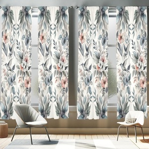 image:imageAmbesonne Birds and Nature Curtains Muted Tone Leafy Floral Huddles with Hummingbirds Urban Jungle Window Treatments 2 Panel Set for Living Room Bedroom Pair of  28 x 63 Blue Grey Dried RoseBlue Grey Dried Rose