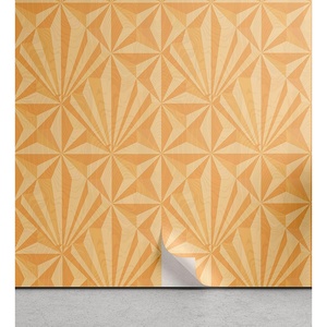 image:imageAmbesonne Blush Pink Peel amp Stick Wallpaper for Home Geometric Pattern with Diamond Check Modern Triangles Futuristic Art SelfAdhesive Living Room Kitchen Accent 13 x 100 Pale Mustard and BlushChampagne and Peach