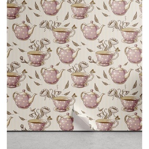 image:imageAmbesonne Blush Pink Peel amp Stick Wallpaper for Home Geometric Pattern with Diamond Check Modern Triangles Futuristic Art SelfAdhesive Living Room Kitchen Accent 13 x 100 Pale Mustard and BlushDried Rose Umber Fawn
