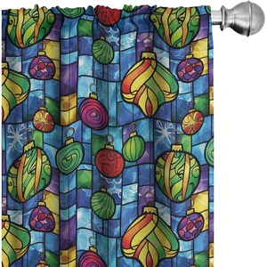 image:imageAmbesonne Candy Cane Curtains Aquarelle Style Sweets Traditional Christmas Festivity Winter Celebrations Window Treatments 2 Panel Set for Living Room Bedroom Pair of  28 x 84 White AquaApple Green and Multicolor
