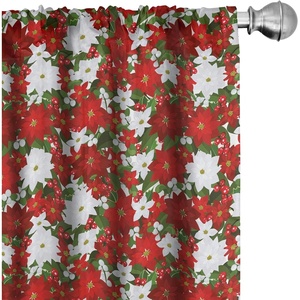 image:imageAmbesonne Candy Cane Curtains Aquarelle Style Sweets Traditional Christmas Festivity Winter Celebrations Window Treatments 2 Panel Set for Living Room Bedroom Pair of  28 x 84 White AquaWhite Red Green