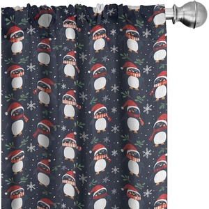image:imageAmbesonne Candy Cane Curtains Aquarelle Style Sweets Traditional Christmas Festivity Winter Celebrations Window Treatments 2 Panel Set for Living Room Bedroom Pair of  28 x 84 White AquaDimgray Vermilion and Orange
