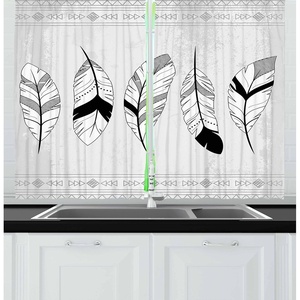 image:imageAmbesonne Fitness Kitchen Curtains Motivation Regular Exercise Theme Fitness Words Checkered Backdrop Typography Window Drapes 2 Panel Set for Kitchen Cafe Decor 55 x 39 Pale Blue WhiteBlack White Pale Grey