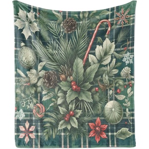 image:imageAmbesonne Gnome Soft Flannel Fleece Throw Blanket Nordic Tonttu Myth Finnish Creature Nisser Scandinavian Folklore Print Cozy Plush for Indoor and Outdoor Use 70 x 90 Grey RubyJade Green and Vermilion