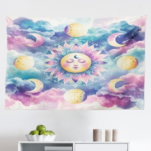 image:imageAmbesonne Grey and Yellow Tapestry Street Art Modern Grunge Abstract Design Squares Wide Wall Hanging for Bedroom Living Room Dorm 60 X 40 Charcoal Grey YellowPale Purple Blue and Cream