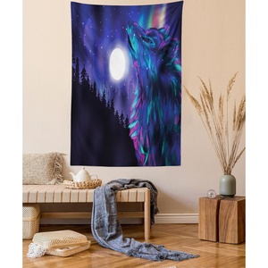 image:imageAmbesonne Leaf Tapestry Exotic Fantasy Hawaiian Tropical Palm Leaves Floral Graphic Art Print Wide Wall Hanging for Bedroom Living Room Dorm 60 X 40 Green WhiteMagenta Indigo