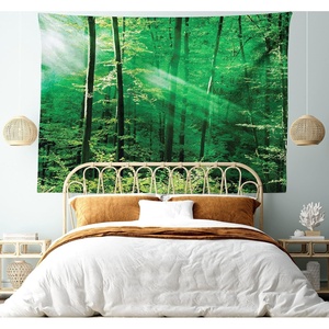 image:imageAmbesonne Leaf Tapestry Exotic Fantasy Hawaiian Tropical Palm Leaves Floral Graphic Art Print Wide Wall Hanging for Bedroom Living Room Dorm 60 X 40 Green WhiteWhite Green
