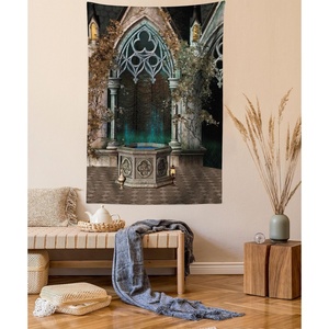 image:imageAmbesonne Leaf Tapestry Exotic Fantasy Hawaiian Tropical Palm Leaves Floral Graphic Art Print Wide Wall Hanging for Bedroom Living Room Dorm 60 X 40 Green WhiteGrey Teal