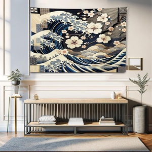 image:imageAmbesonne Leaf Tapestry Exotic Fantasy Hawaiian Tropical Palm Leaves Floral Graphic Art Print Wide Wall Hanging for Bedroom Living Room Dorm 60 X 40 Green WhiteTaupe Beige Dark Blue