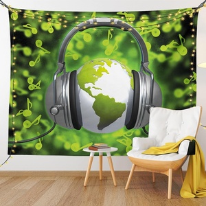 image:imageAmbesonne Leaf Tapestry Exotic Fantasy Hawaiian Tropical Palm Leaves Floral Graphic Art Print Wide Wall Hanging for Bedroom Living Room Dorm 60 X 40 Green WhiteGreen Grey