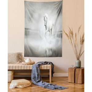 image:imageAmbesonne Modern Tapestry Close up Gorilla Portrait with Orange Eyes Zoo Jungle Animal Wild Money Graphic Wide Wall Hanging for Bedroom Living Room Dorm 80 X 60 Grey MarigoldBlack and White
