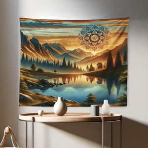 image:imageAmbesonne Modern Tapestry Close up Gorilla Portrait with Orange Eyes Zoo Jungle Animal Wild Money Graphic Wide Wall Hanging for Bedroom Living Room Dorm 80 X 60 Grey MarigoldPale Vermilion Sea Blue
