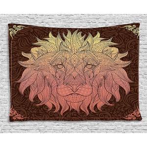 image:imageAmbesonne Psychedelic Tapestry Trippy Abstract Surreal Human Faces Tattoo Style Art Print Wall Hanging for Bedroom Living Room Dorm Decor 60 X 80 Black GreyMaroon Yellow