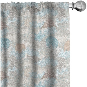 image:imageAmbesonne Star Curtains Big Stars Pattern Monochrome Modern Design Starry Night Themed Window Treatments 2 Panel Set for Living Room Bedroom Pair of  28 x 84 Grey BlueTan Turquoise White