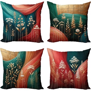 image:imageAmbesonne Striped Throw Pillow Cushion Cover Abstract Prehistoric with Cave Rocks Nature Inspired Unusual Boho Artprint Decorative Square Accent Pillow Case 24 X 24 Yellow BlackTeal Coral Pale Coffee
