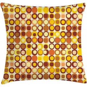 image:imageAmbesonne Teen Room Throw Pillow Cushion Cover Professional Basketball Arena Stadium Before The Game Championship Sports Image Decorative Square Accent Pillow Case 16 X 16 BrownYellow Brown