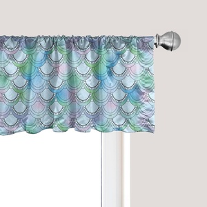 image:imageAmbesonne Tropical Window Valance Monochrome Pineapples with Abstract Zigzag Design on a Greyscale Background Curtain Valance for Kitchen Bedroom Decor with Rod Pocket 54 X 12 Black and WhitePale Blue