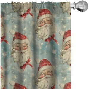 image:imageAmbesonne Watercolor Window Curtains Christmas Themed Floral Poinsettia Berries Winter Inspirations Leaf Lightweight Decor 2Panel Set with Rod Pocket Pair of  28 x 84 Vermilion Yellow GreenDark Pink Pale Blue