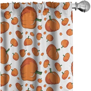 image:imageAmbesonne Watercolor Window Curtains Christmas Themed Floral Poinsettia Berries Winter Inspirations Leaf Lightweight Decor 2Panel Set with Rod Pocket Pair of  28 x 84 Vermilion Yellow GreenOrange Green