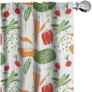image:imageAmbesonne Watercolor Window Curtains Christmas Themed Floral Poinsettia Berries Winter Inspirations Leaf Lightweight Decor 2Panel Set with Rod Pocket Pair of  28 x 84 Vermilion Yellow GreenRed and Green