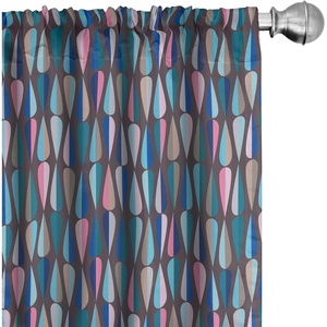 image:imageAmbesonne Watercolor Window Curtains Christmas Themed Floral Poinsettia Berries Winter Inspirations Leaf Lightweight Decor 2Panel Set with Rod Pocket Pair of  28 x 84 Vermilion Yellow GreenTaupe Blue