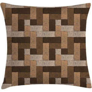 image:imageAmbesonne Yellow and Blue Throw Pillow Cushion Cover Abstract Polygon Style Fractal Gradient Geometric Background Art Decorative Rectangle Accent Pillow Case 26 X 16 Slate Blue MarigoldBeige Pale Brown