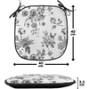 image:imageAmbesonne Black and White Chair Seating Cushion Set of 4 Vintage Floral Pattern Victorian Classic Royal Inspired New Modern Art AntiSlip Seat Padding for Kitchen amp Patio 16x16 White and Black