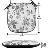 image:imageAmbesonne Black and White Chair Seating Cushion Set of 4 Vintage Floral Pattern Victorian Classic Royal Inspired New Modern Art AntiSlip Seat Padding for Kitchen amp Patio 16x16 White and Black