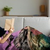 image:imageAmbesonne Dinosaur Throw Blanket Jurassic Times Themed Design of Trex Stegosaurus and Triceratops Flannel Fleece Accent Piece Soft Couch Cover for Adults 50 x 60 Violet Grey and Night Blue