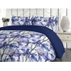 image:imageAmbesonne Flower Duvet Cover Set Delphinium and Iris Flowers Watercolor Design Pattern Spring Love Reversible 3 Piece Bedding Set with 2 Pillow Shams King Azure Blue Purple and White
