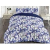 image:imageAmbesonne Flower Duvet Cover Set Delphinium and Iris Flowers Watercolor Design Pattern Spring Love Reversible 3 Piece Bedding Set with 2 Pillow Shams King Azure Blue Purple and White