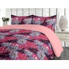 image:imageAmbesonne Flowers Duvet Cover Set Garden of Blooming Romance Weathered Concept Grunge Peony and Gerbera Reversible 3 Piece Bedding Set with 2 Pillow Shams King Pink Pale Grey Purple