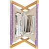 image:imageAmbesonne Mauve Magazine and Book Holder Old Fashioned Ornate Lace Pattern with Classical Polka Dots Background Image Floor Rack Accent Living Room Office and School 22 x 19 Lavender Lilac