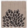 image:imageAmbesonne Mid Century Modern Boho Shower Curtain Contemporary Leaves Silhouettes Rectangle Shapes Art Cloth Fabric Bathroom Decor Set with Hooks 69 W x 70 L Warm Taupe Charcoal Grey